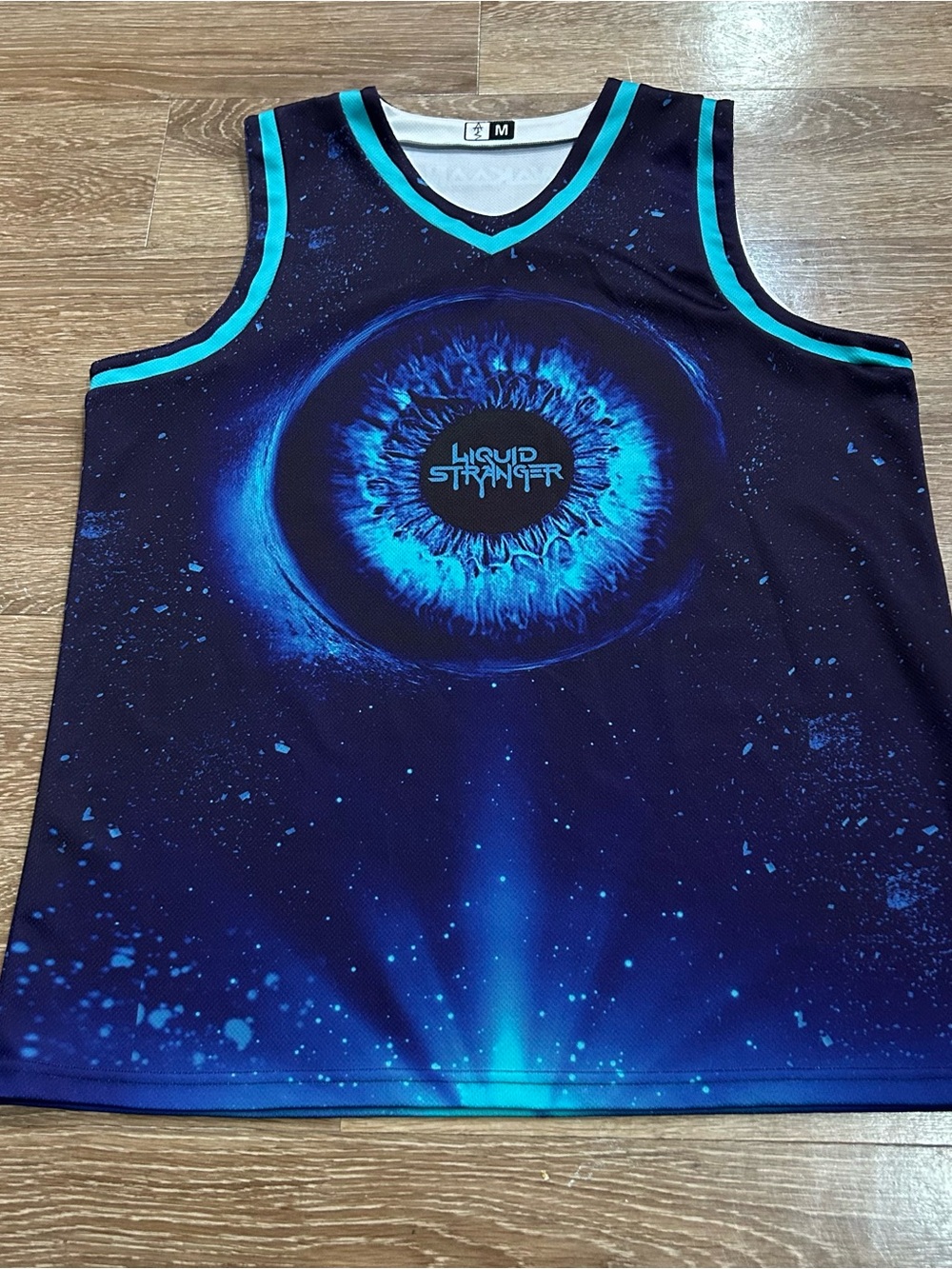 Liquid Stranger EDM Music Festival Basketball Jersey Size M Rave Wakaan